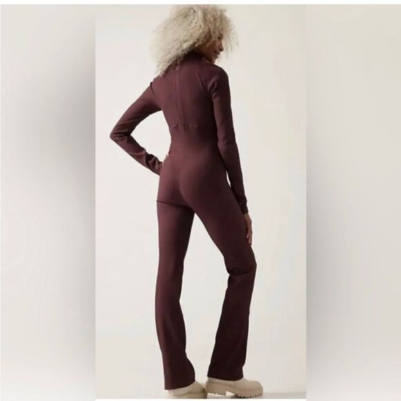Athleta Maroon Jumpsuit - Picture 3 of 8